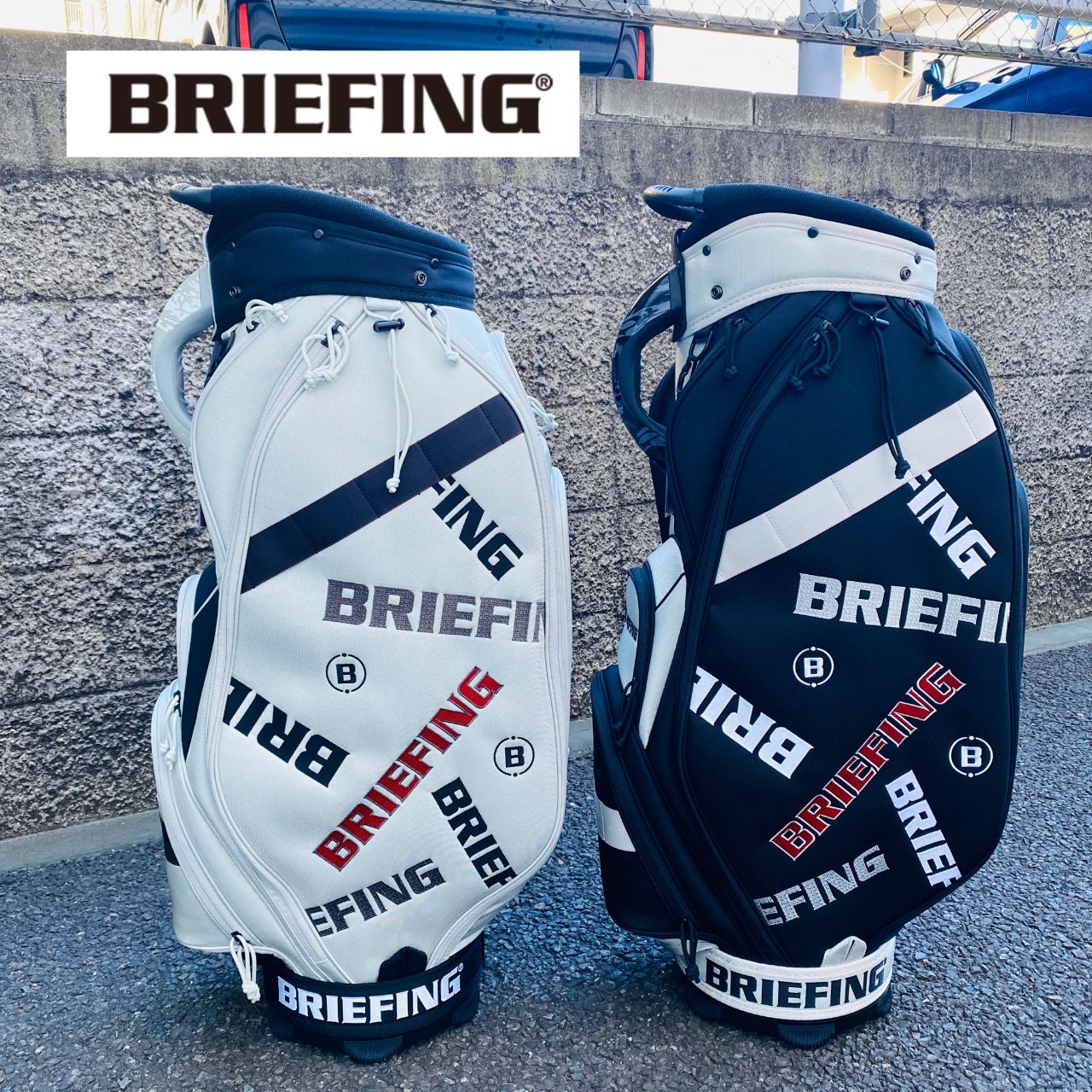 BRIEFING キャディバッグ CR-4 ＋ヘッドカバー5点　熊本オープン記念 BRIEFING キャディバッグ CR-4 ＋ヘッドカバー5点 熊本オープン