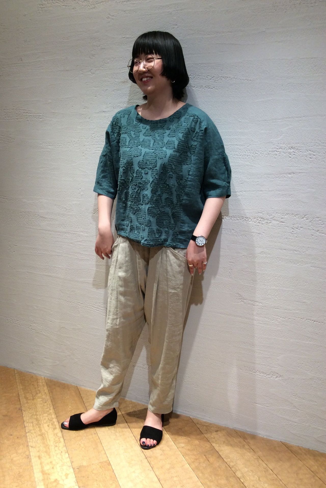 パドカレ カリグラフィー柄ブラウス 楽天市場】【2025秋冬新作】pas de calais パドカレ animal concert