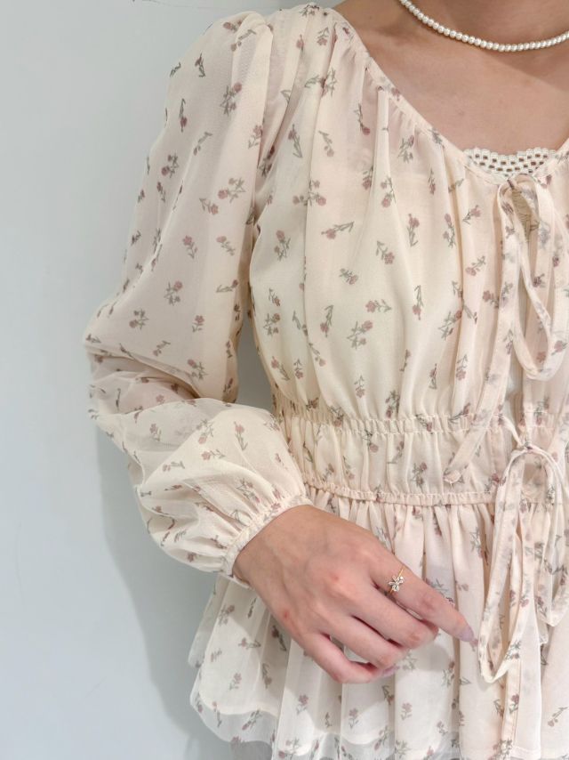 bloom tulle blouse～ﾌﾞﾙｰﾑﾁｭｰﾙﾌﾞﾗｳｽ | flower／フラワー公式通販