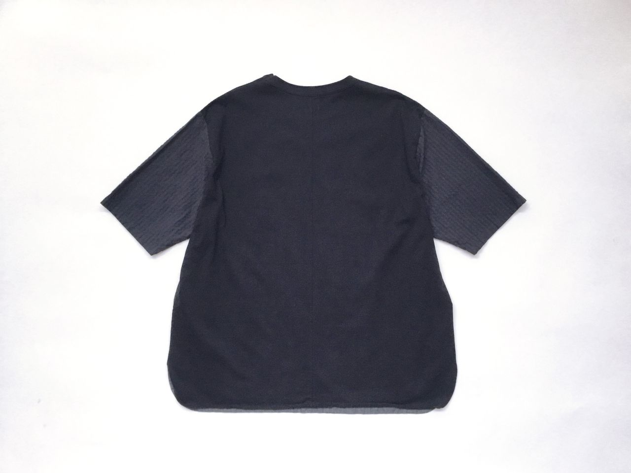 PICK UP】オーガニックCOドビー パッチワーク半袖クルーネック