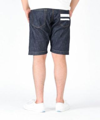 桃太郎ジーンズ 出陣 H1006SPZ セルビッチ ハーフ ショートデニムパンツ H1006SPZ ちょうどいいデニムショートパンツ | デニム研究所 by JAPAN