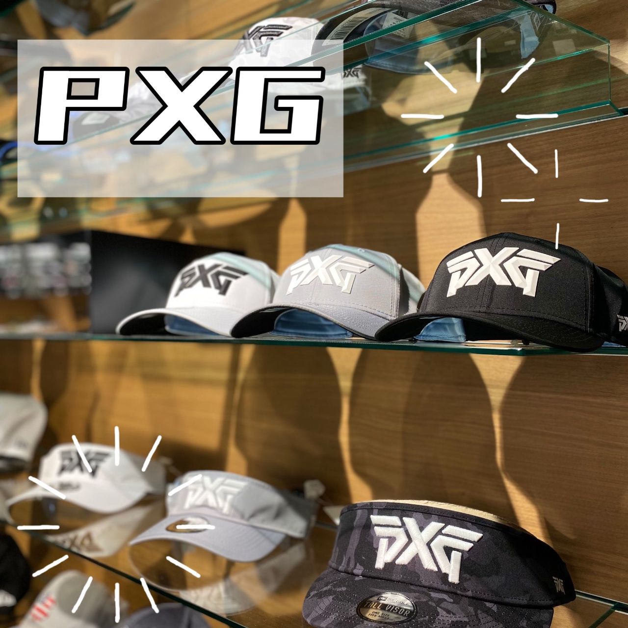 PXG サンバイザー　新品未使用　ゴルフ PXG NEWERA コラボ ゴルフ バイザー サンバイザー ブラック
