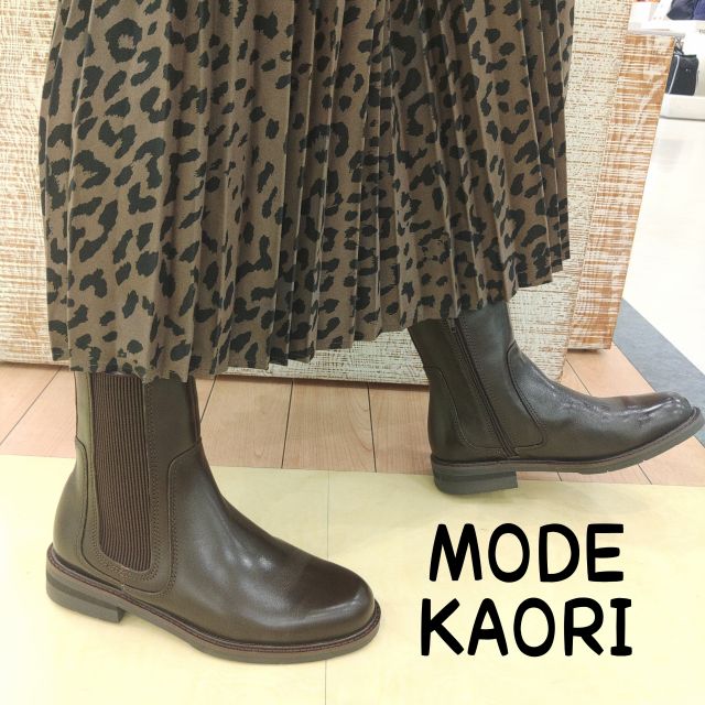 モードカオリ MODE KAORI レディースブーツ サイドゴアミドルブーツ