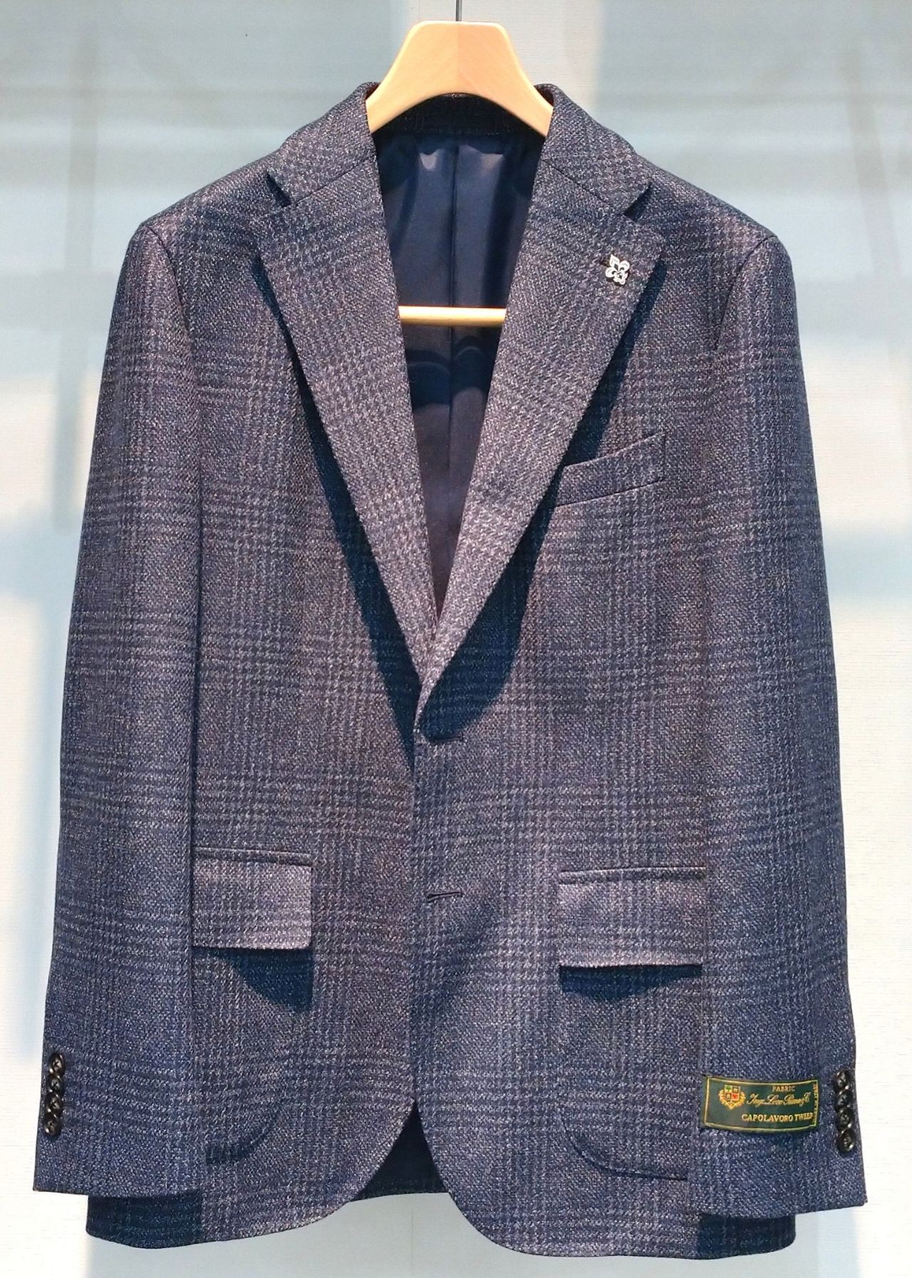 新品■Loro Piana Italyジャケット■AB7=L■大賀の日本製 スパーニャ・ジャケット コットン サージブルー | ロロ・ピアーナ JP