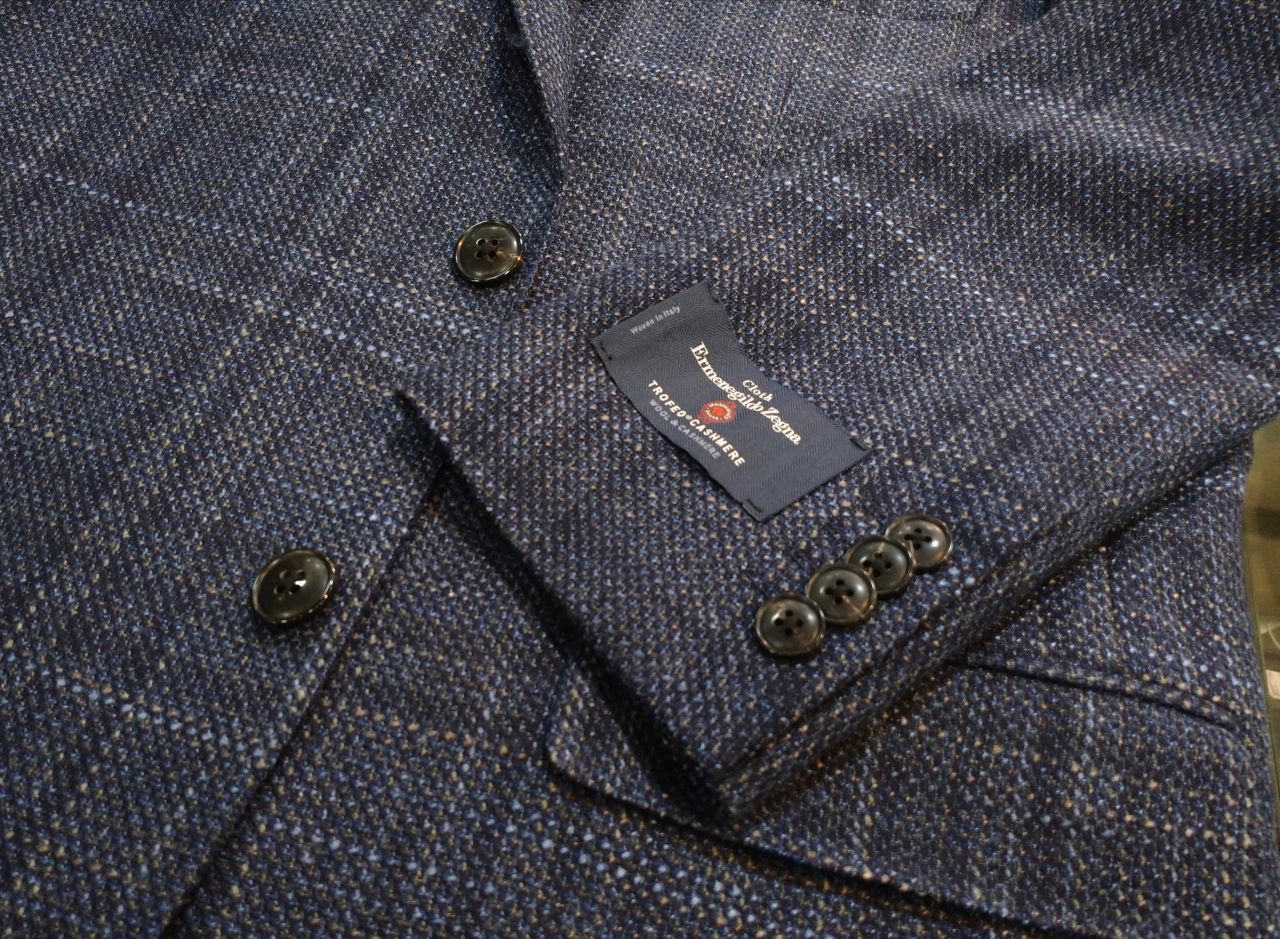 Ermenegildo Zegna チェック柄テーラードジャケット ☆新作 Ermenegildo Zegna テーラードジャケット②☆｜Mitsumine