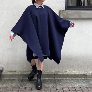 SHIPS ポンチョ(購入時約一万円) ポンチョ」を纏って。 | SHIPS Primary Navy Label(シップス