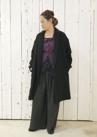 POINT10%】 スリーアルパカシャギー コート | pas de calais Online