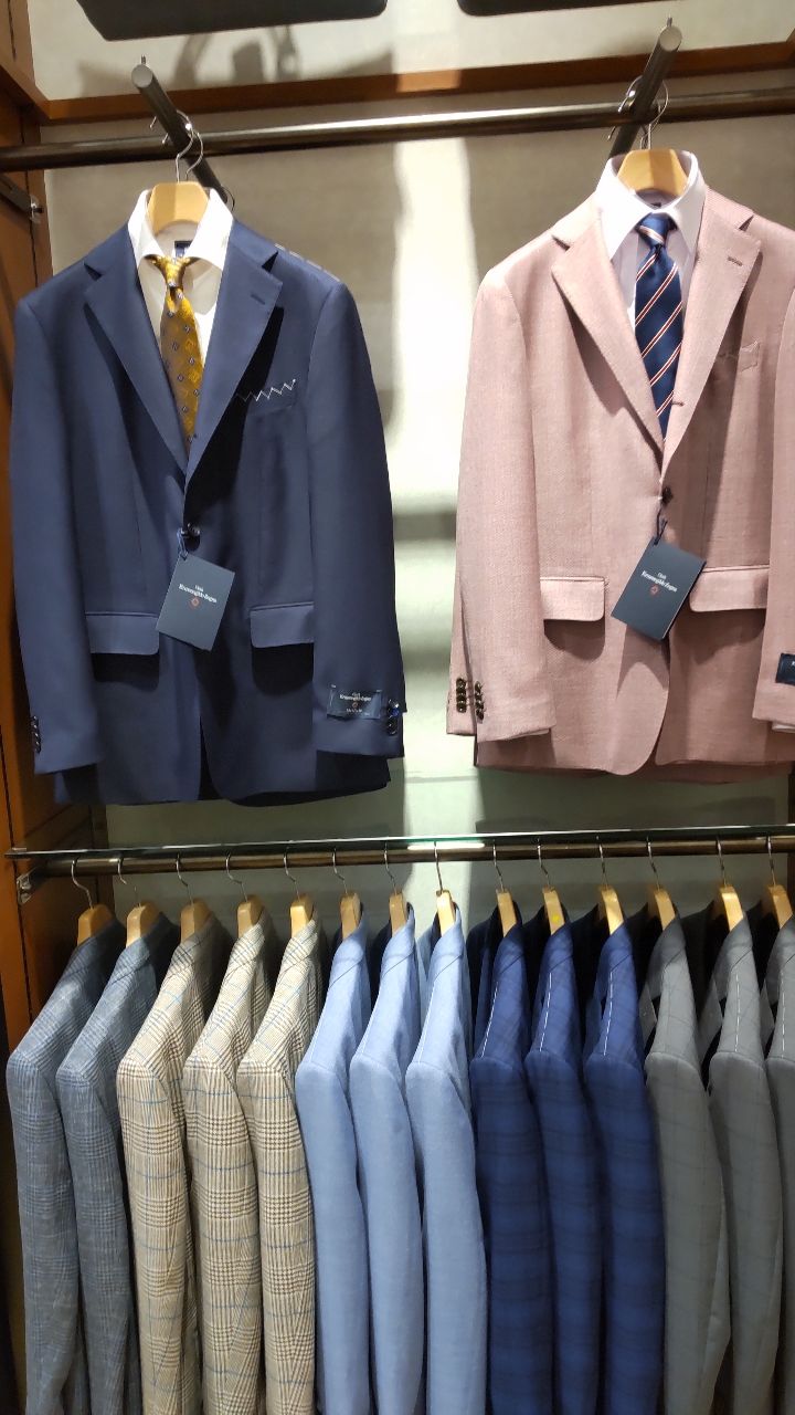 本物 Mitsumine×Zegna】スーツセットアップ 高級生地 裏地総柄