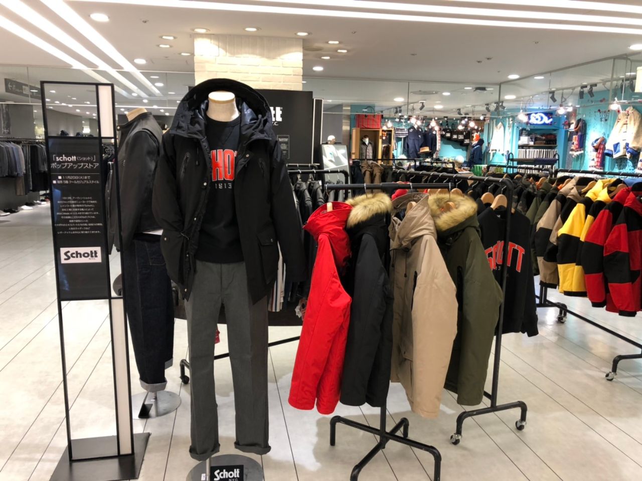 Schott ショット Pop Up Store In 阪急メンズ大阪 Schott Schott West 上野商会公式ブログ ポータルサイト