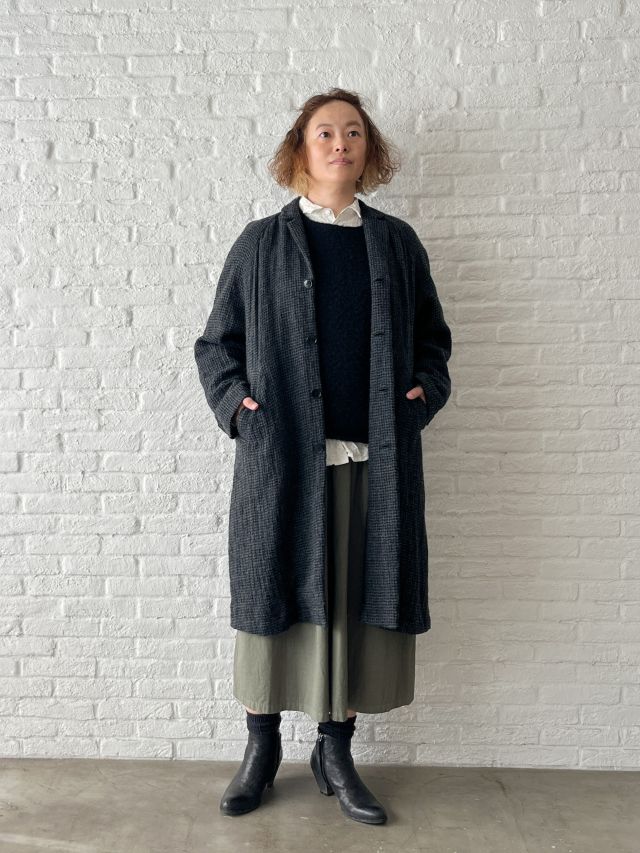 パドカレ スカート 期間限定！10%OFF】コットンリネンチェック スカート | pas de