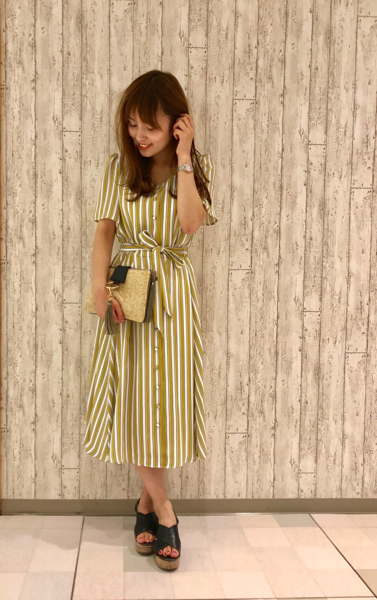 ルミネエスト新宿店 ストライプロングワンピース Astoria アストリア 公式ショップブログ