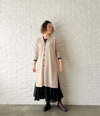 pas de calais パドカレ アルパカ モヘヤ ロング カーディガン pas de calais パドカレ アルパカ モヘヤ ロング カーディガン