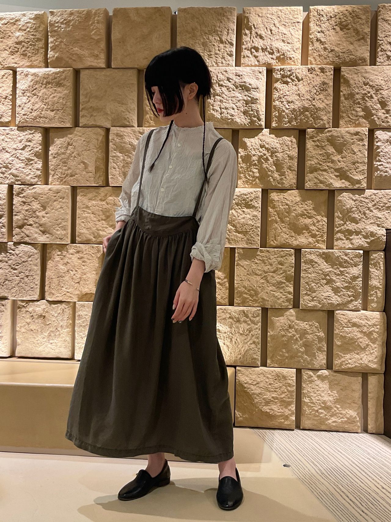 リヨセルポプリンサスペンダースカート | 梅田阪神店 | pas de calais