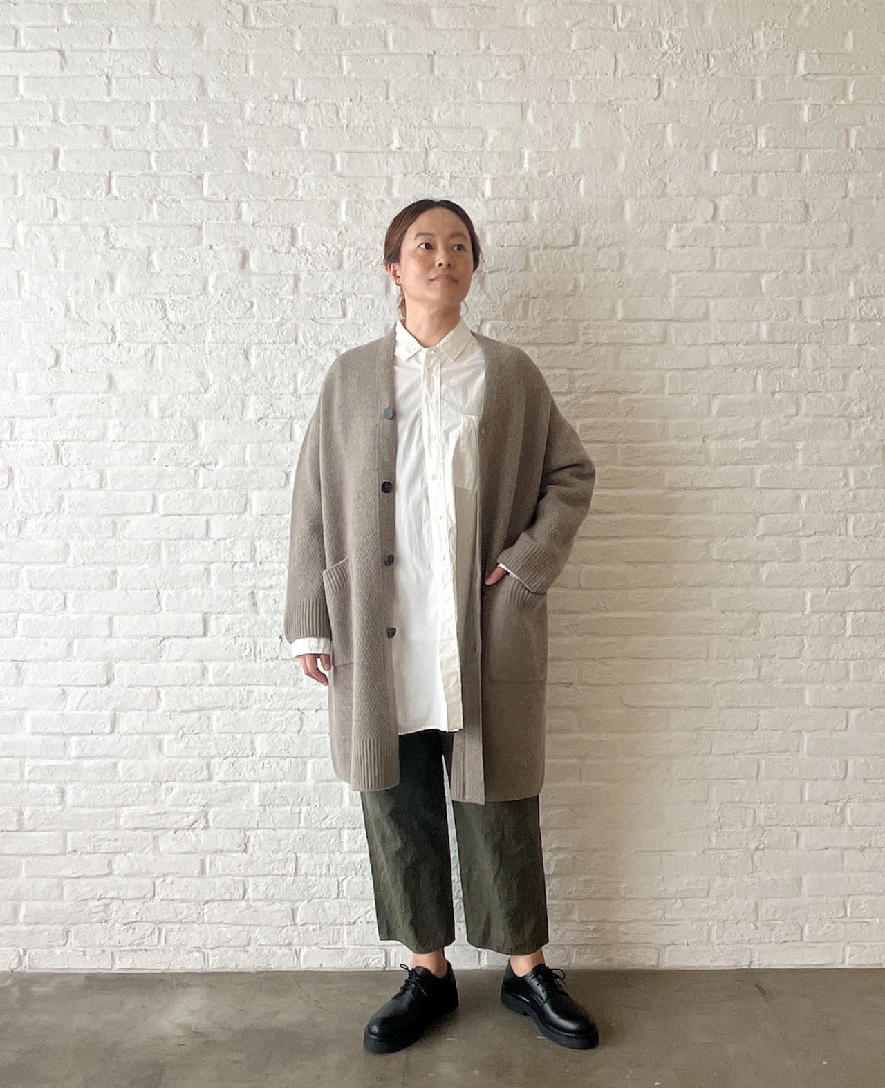 W POINT】カシミヤラムコート カーディガン | pas de calais Online