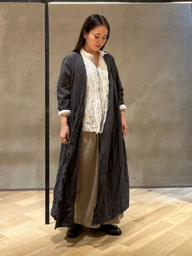 pas de calais パドカレ　綿麻ボイル　コート pas de calais パドカレ 綿麻ボイル コート