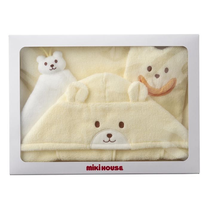 ご出産お祝いにおすすめのバスポンチョセット♡｜ミキハウスミキハウス