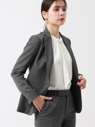 レディス)グレー×ブルー⭐︎大人かっこいいスーツ｜SUIT SQUARE