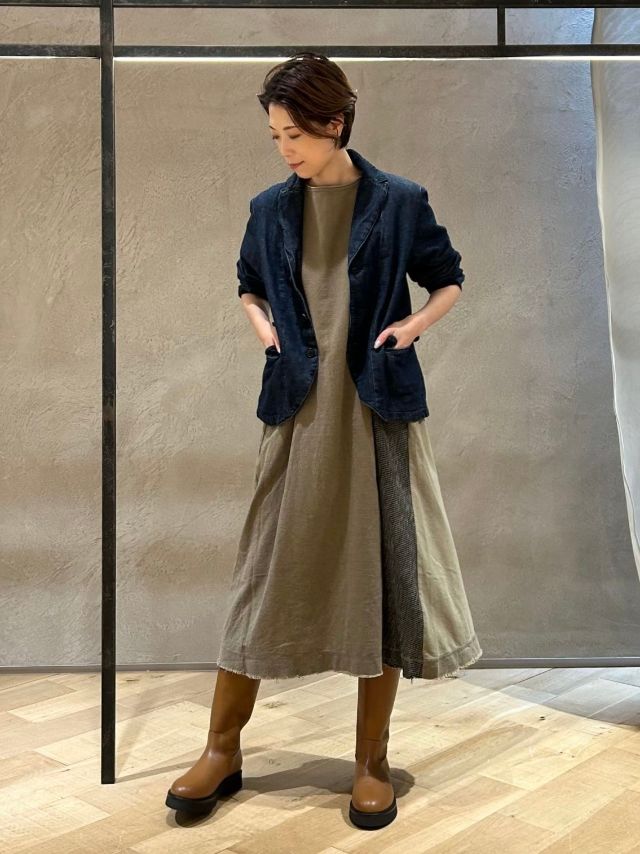 期間限定！10%OFF】マテリアルMIX ワンピース | (パドカレ)公式