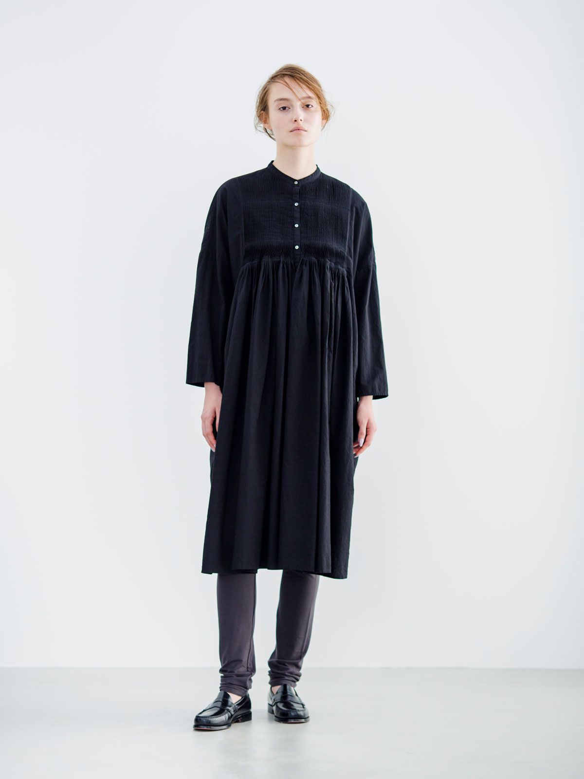 Mizuiro Ind ピンタック刺繍シャツワンピース Marcourt Online Store マーコートオンラインストア