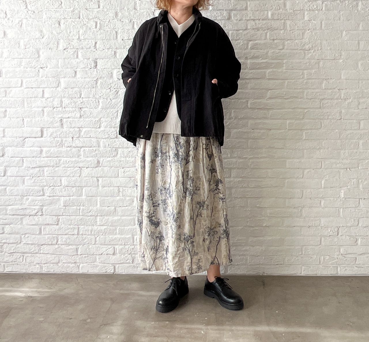 W POINT】コットンリネンライトツイル ライナー付ジャケット | pas de