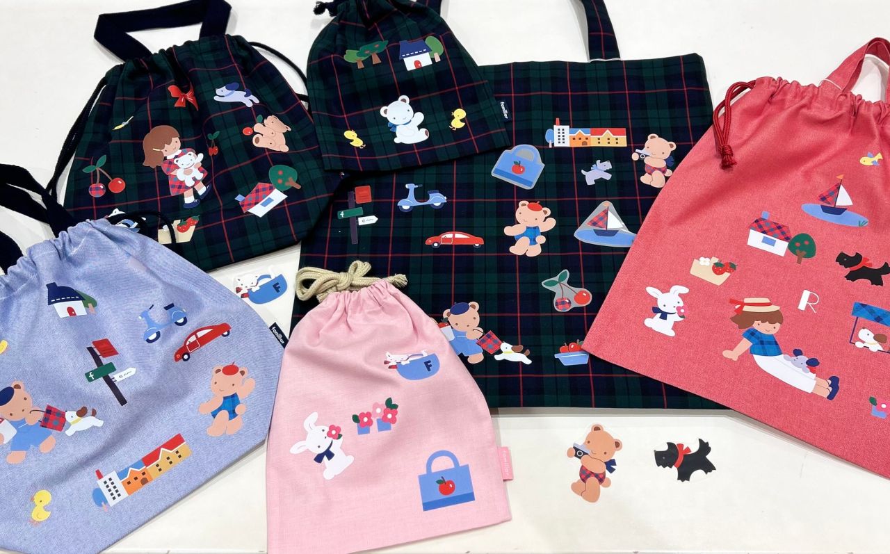 現行品 美品 ファミリア マザーズバッグ ブラックウォッチ 2025 新学期