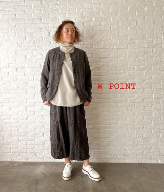 W POINT】ガーゼタンブラー千鳥柄 ジャケット | pas de calais Online