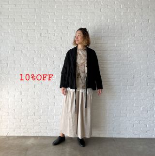 パドカレ　パンツ リネンレーヨンストレッチ テーパードパンツ | pas de calais