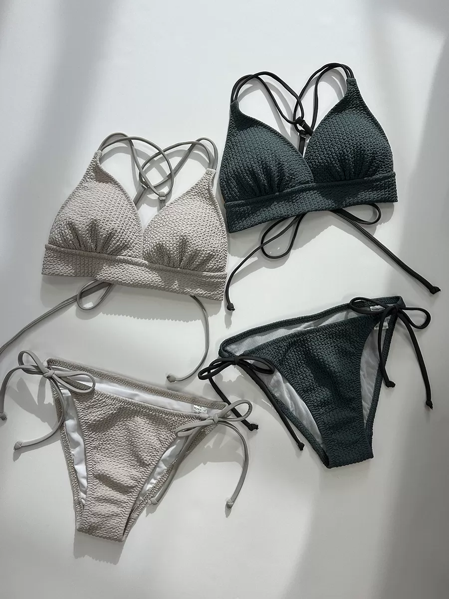 ワッフル生地がおしゃれな三角ビキニ☆西 | 西銀座店 | PEAK&PINE