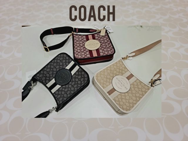 コーチ COACH デンプシー シグネチャー ストライプ ショルダー