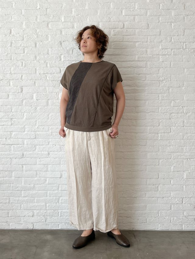 SALE 2BUY more 10%OFF】リネンヘンプキャンバス パンツ