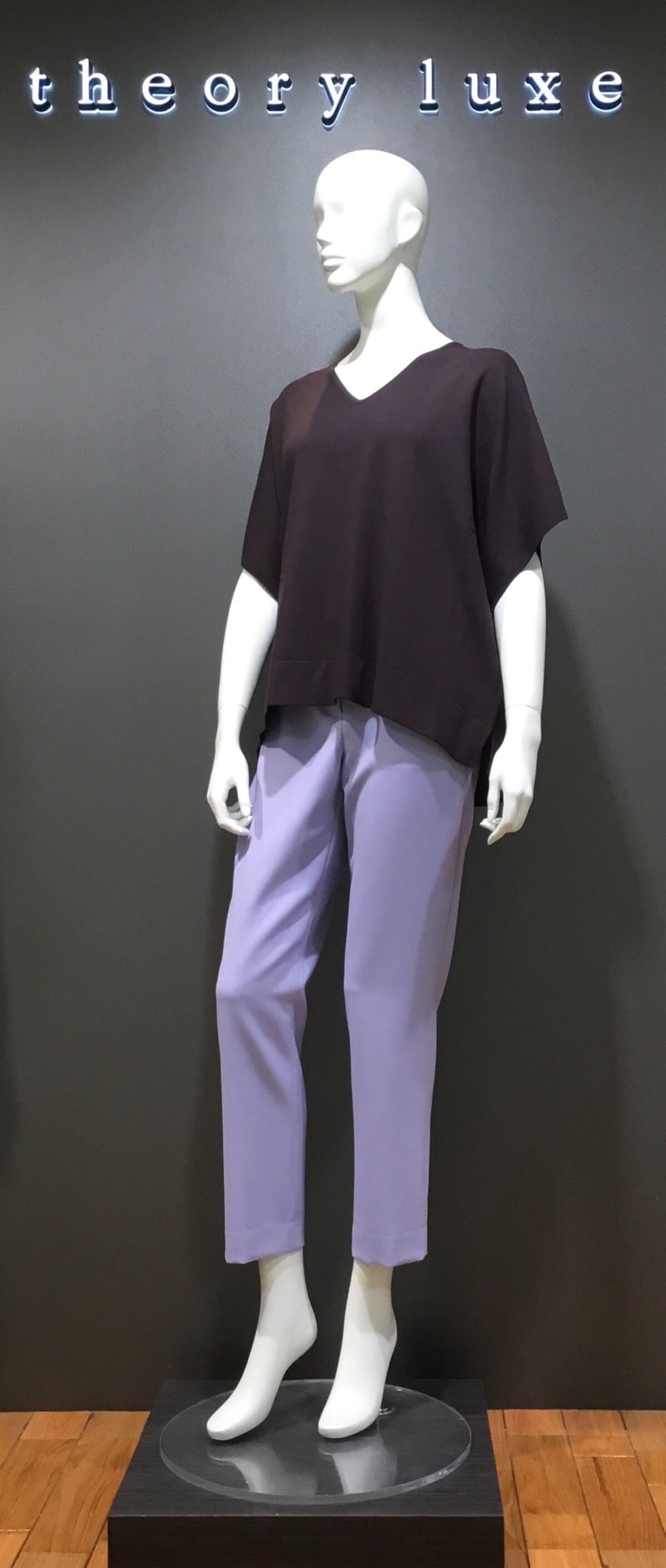 Theory luxe クロップドパンツ ダスティライラック Theory luxe クロップドパンツ ダスティライラック レディース