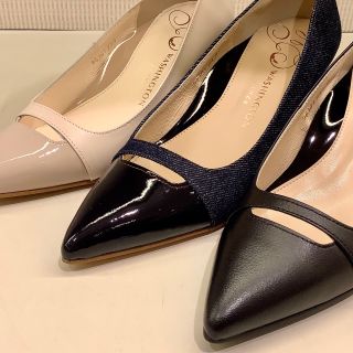 SALE] WASHINGTON 切替デザインポインテッドパンプス|銀座ワシントン