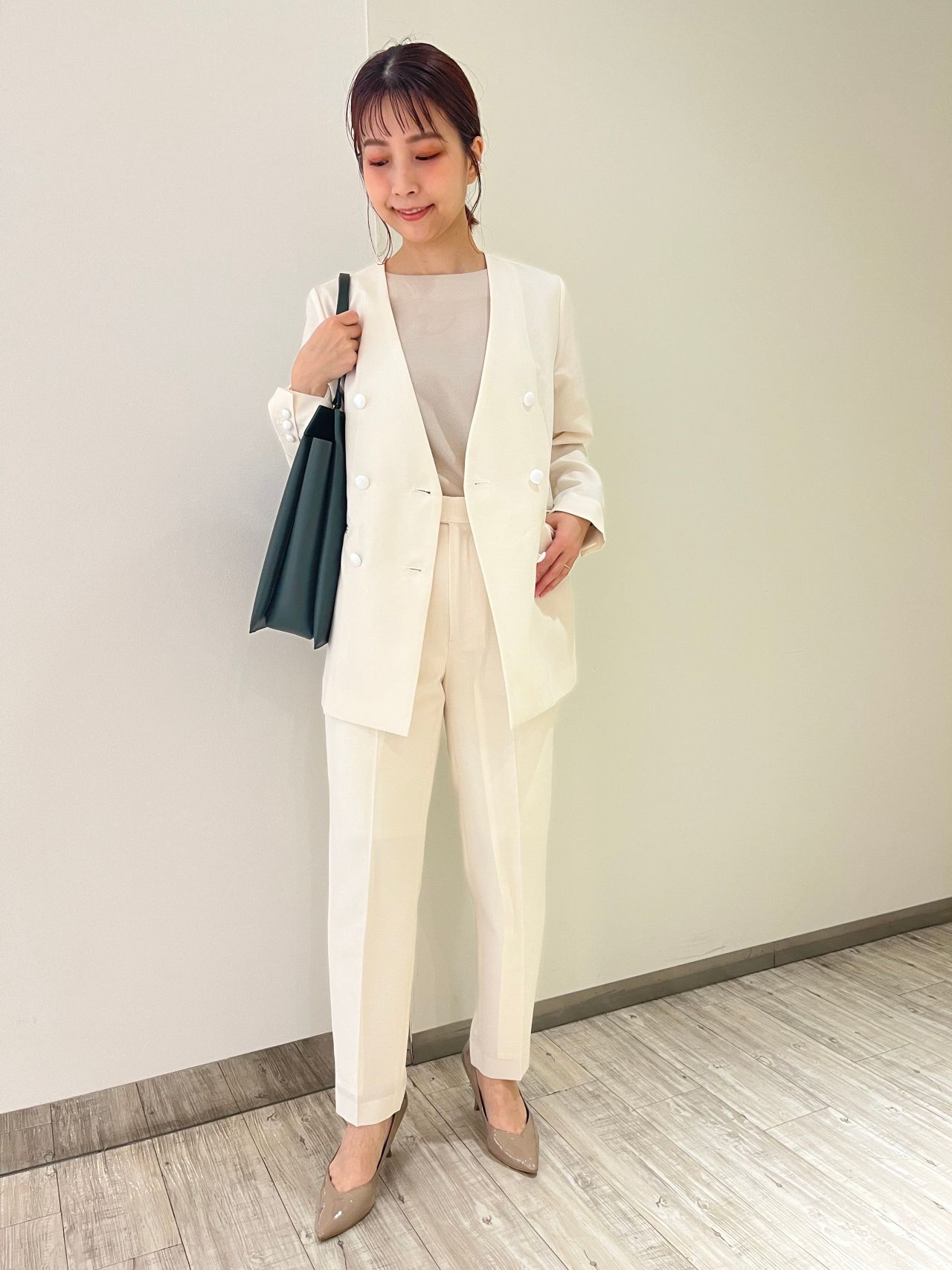 WHITE THE SUIT COMPANY セットアップ パンツ ジャケット