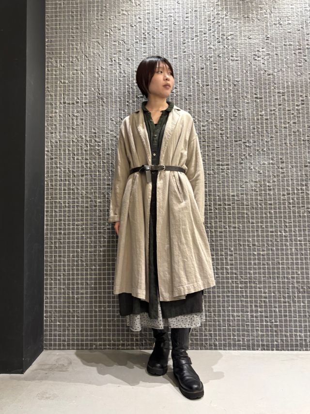 期間限定！10%OFF】先染めコットンリネンカルゼ コート | (パドカレ