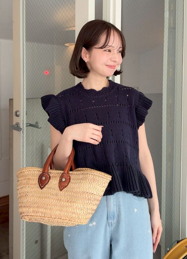 【nammi 】LINKABLE デニムエンブロイダリートップス(ブルー) 191245097.jpg?cmsp_timestamp=