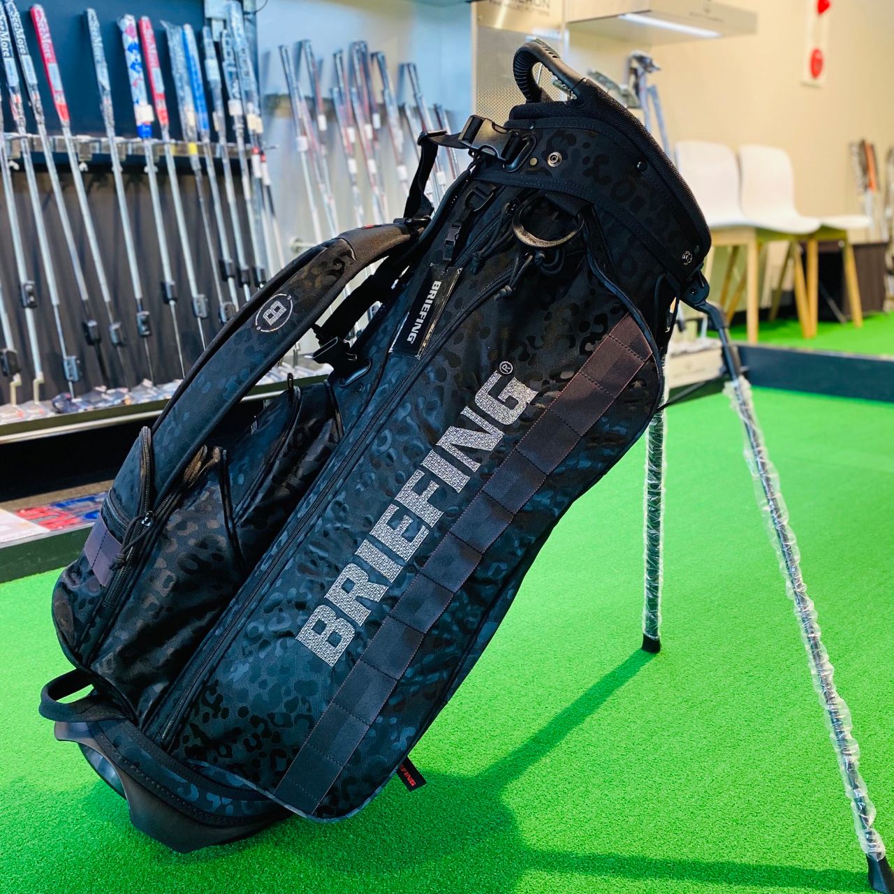 BRIEFING レオパードパターン ゴルフバッグ BRIEFING レオパードパターン ゴルフバッグ