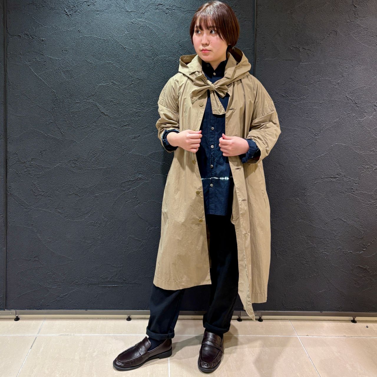 pas de calais パドカレ 未着用 チェックライトアウターコート 冬本番！今季のコートを着比べ。 | pas de calais Online | pas de