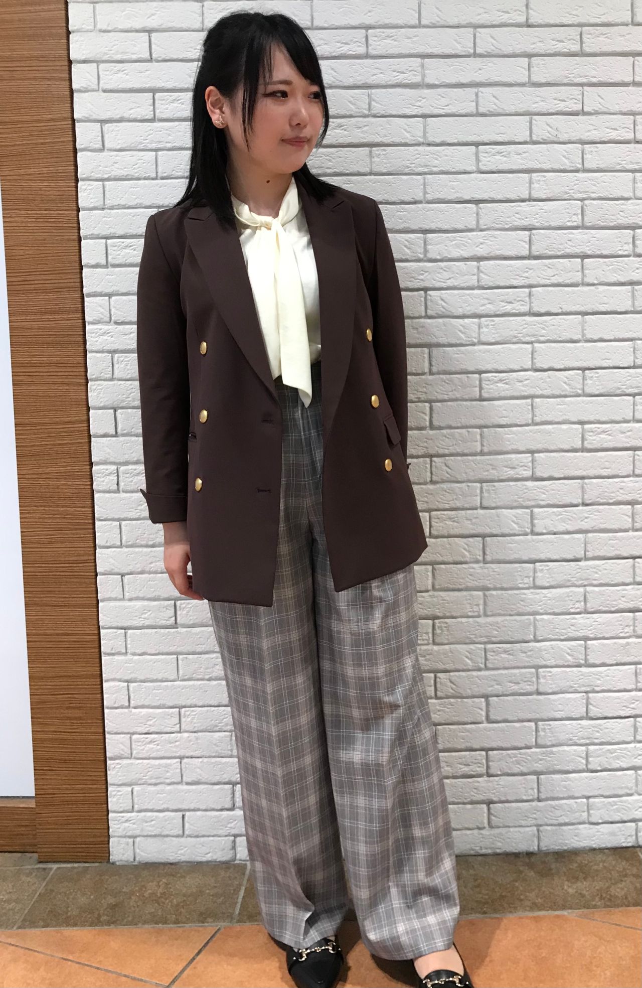 THE SUIT COMPANY ダブルジャケット×ワイドパンツセットアップ カジュアルかわいい♡ダブルジャケットコーデ｜【移行しました